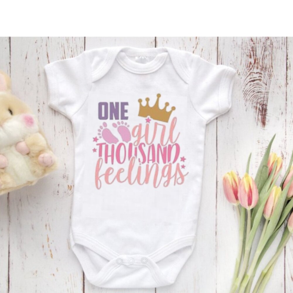 One Girl Thousand Feelings Onesie